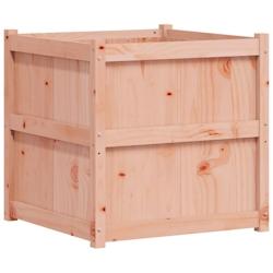 Helloshop26 - Jardinière bac lit surélevé plantes fleurs terrasse jardin 70 x 70 x 70 cm bois massif de douglas marron 02_0037835 - 3000213974515_0