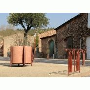 Jardinière urbaine Rondo - Support en acier avec pieds réglables - Disponible en 3 tailles jusqu'à 1000 litres_0