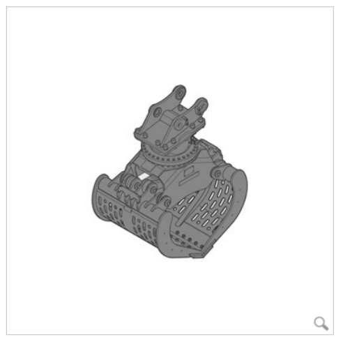 Pince de tri SG 20B perforated shells - Liebherr - capacité 0,40-0,60 m³ - largeur de coupe 800-1 200 mm_0
