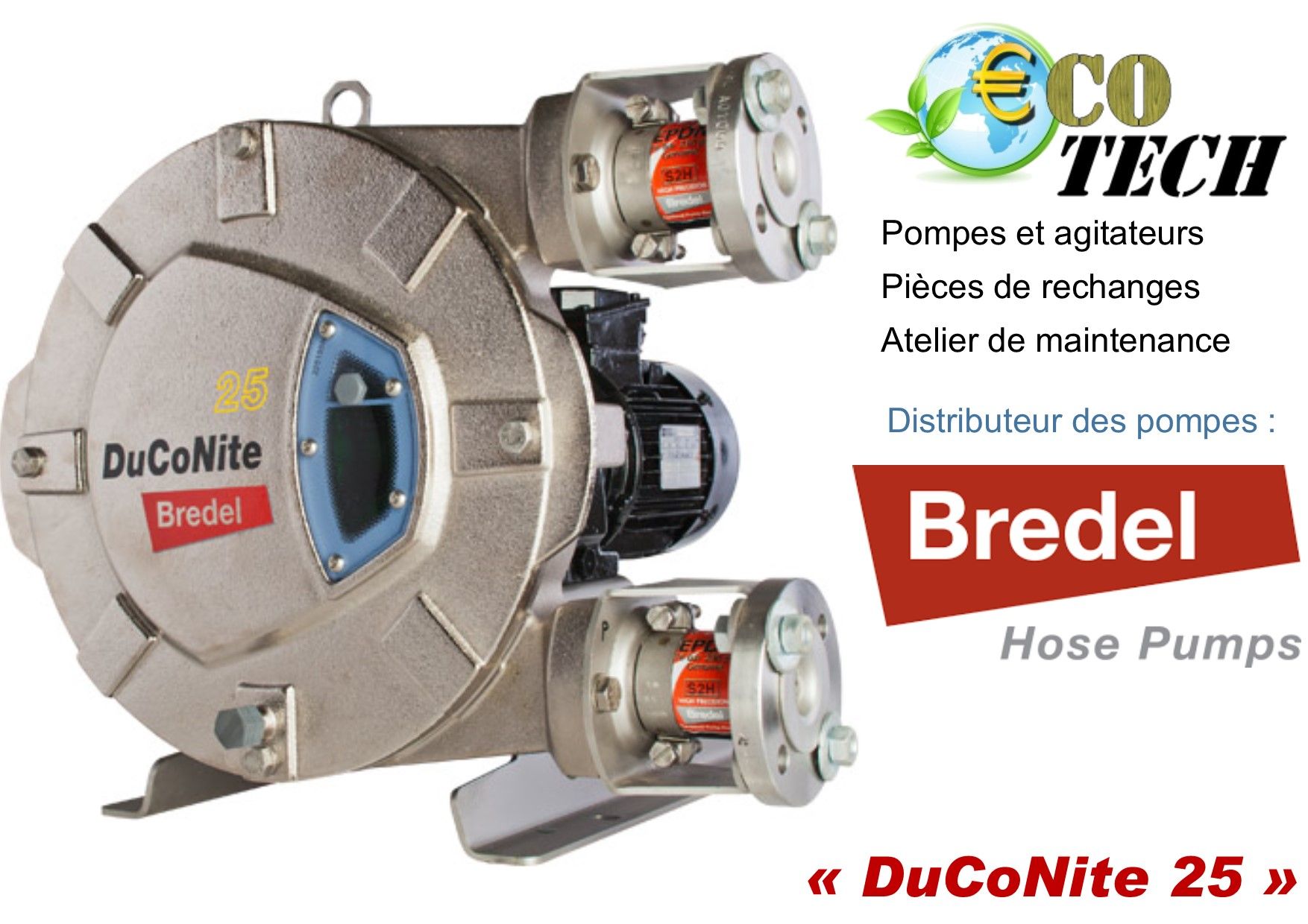 Pompe industrielle péristaltique  bredel duconite pour vase, boue_0