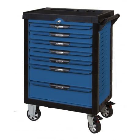 Servante PEARLline bleue 7 tiroirs équipée de 114 outils - KS Tools | 804.7114_0