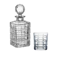 Set de 6 verres à Whisky et carafe en cristal de Bohême Timesquare -  Transparent  Verre Table Passion - transparent verre 3106230000722_0