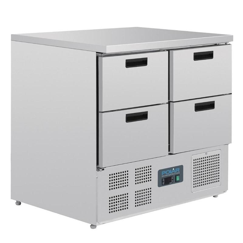 Table réfrigérée compacte 4 tiroirs 240l POLAR série g - U638_0