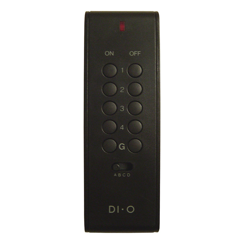 Télécommande 16 canaux DI-O/Chacon/Myfox noire - Accessoire domotique sans fil pour 16 installations compatibles_0