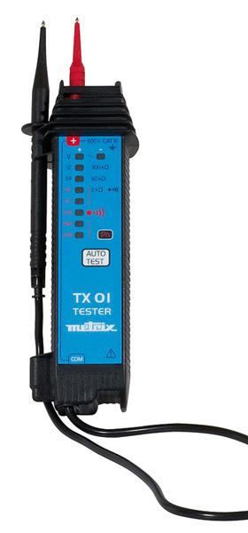 Testeur de tension à LED TX 01 - Chauvin Arnoux - TX0001Z - 777324 - 12 à 690V AC/DC avec autotest_0
