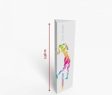 Totem triangulaire - Window 2 Print - 46,6 x 156 cm - Carton solide - Impression UV semi-mat_0