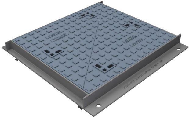 Trappe HT1C - couvercle de regard 750 x 750 mm - D400 selon EN 124-2 et EN 124-3_0