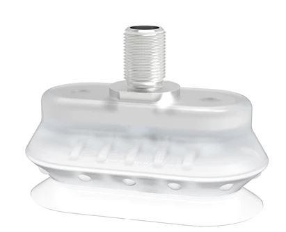 Ventouse ovale F-OB 30x60 en silicone - Raccord G1/8
