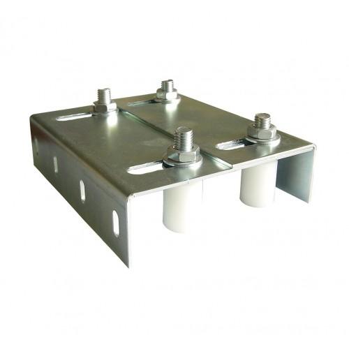 5 PLAQUES DE GUIDAGE DOUBLE RÉGLAGE 4 OLIVES Ø30MM -PORTAIL COULISSANT TORBEL