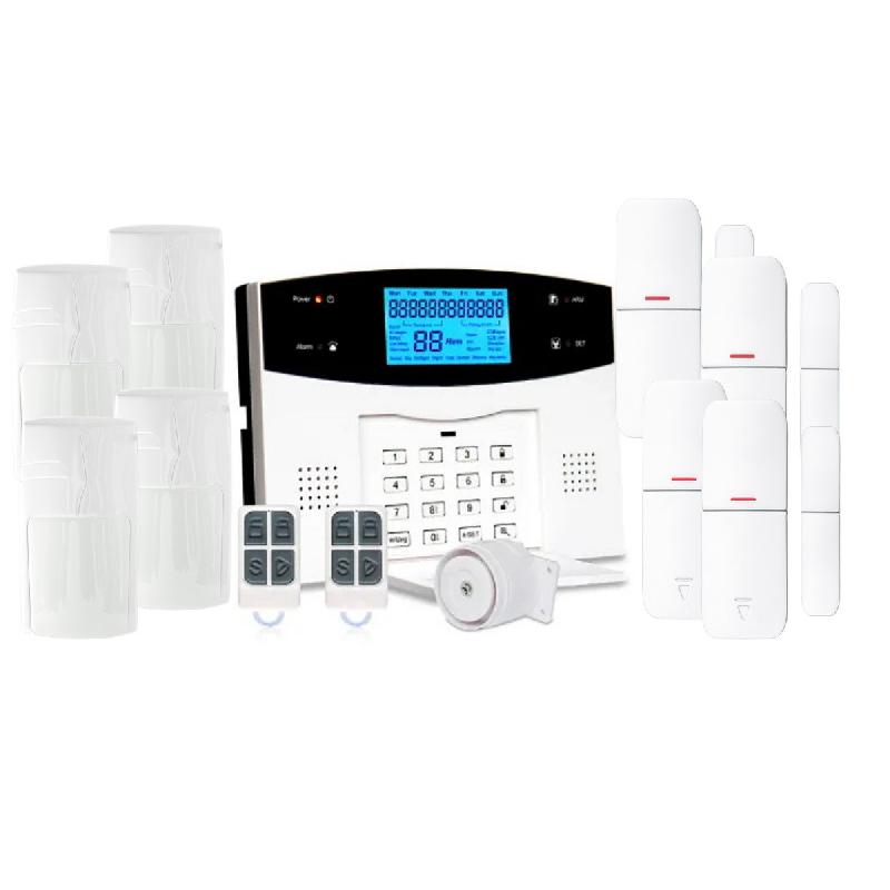 Kit alarme maison connectée sans fil - WIFI, box internet et GSM - BELMON Smart Life Lifebox - 4 détecteurs animaux_0
