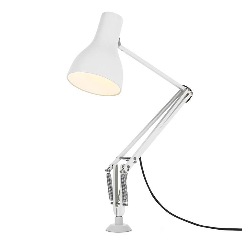 ANGLEPOISE TYPE 75 LAMPE À PIED À VIS BLANCHE