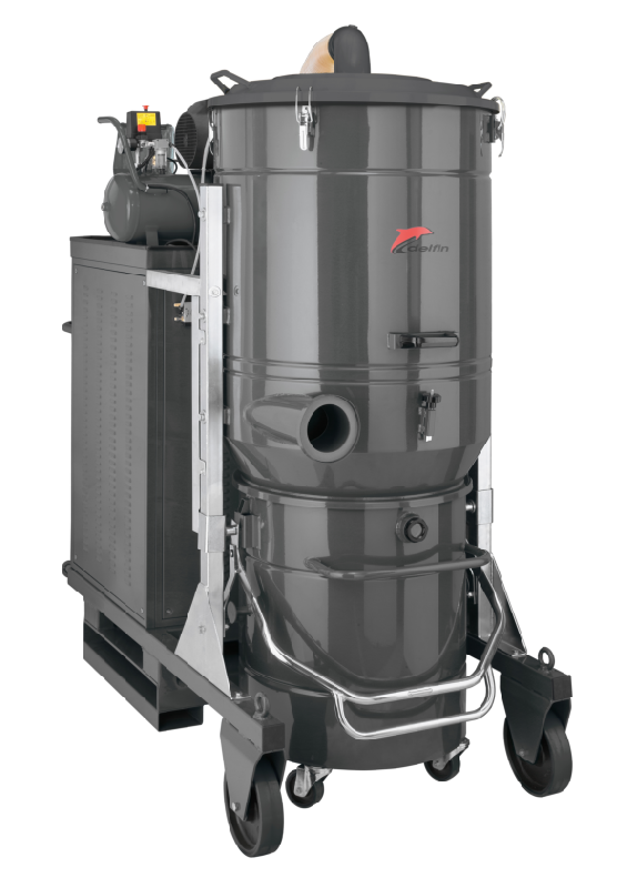 Aspirateur industriel Delfin D/G 300 HD - 20 kW, 4500 mm H2O, 2050 m³/h, bac 220 L_0