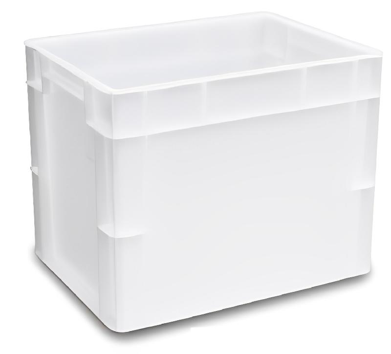 Bac gerbable 400 x 300 - Fond et parois pleins - PEHD - Norme Europe - Résistant aux chocs - Blanc ou gris_0