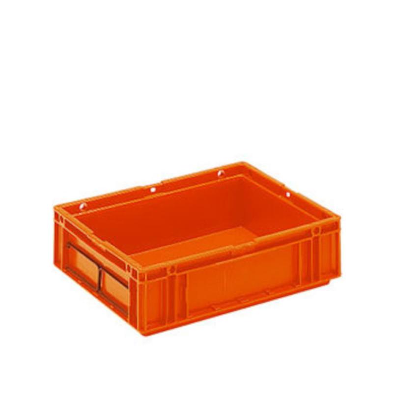 Bac plastique plein norme GALIA 400 x 300 - gerbable, parois et fond lisses, 9L et 18L - norme VDA 4500_0
