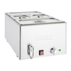 Bain-marie professionnel Buffalo - 21 Litres avec robinet de vidange et bacs GN inclus_0