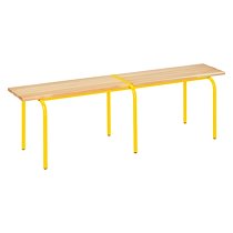 BANC BENCH BOIS 160 CM STRUCTURE JAUNE