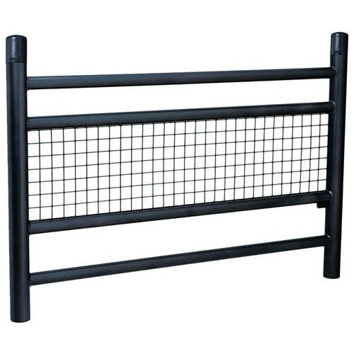BARRIÈRE LINEA SPÉCIALE ECOLE 1.57 GRILLAGÉE GALVA NOIR 9005 - PROCITY
