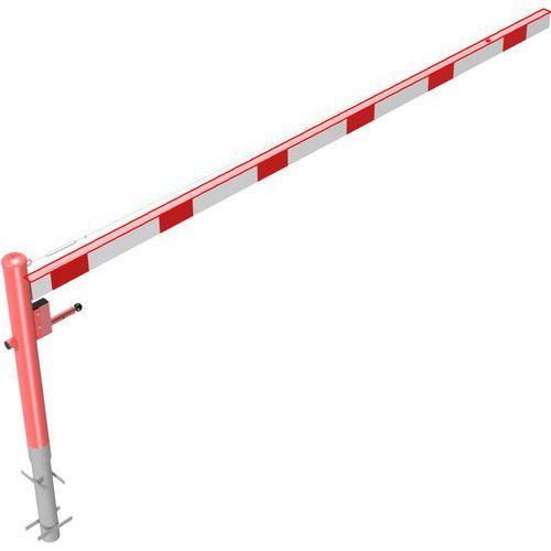 BARRIÈRE PIVOTANTE AVEC CÂBLE À BÉTONNER AVEC SERRURE-3500MM - SCHAKE
