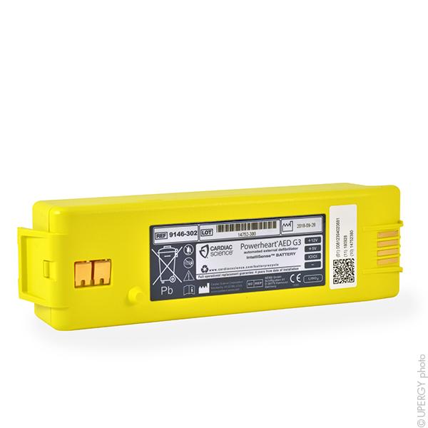 Batterie médicale non rechargeable AED Powerheart G3 - 12V 7.5Ah - Référence 9146_0