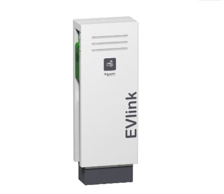 Borne de recharge sur pied véhicule électrique - evlink - 22kw 2xt2 ev - h1146 x l413 x p220 mm/50 kg_0