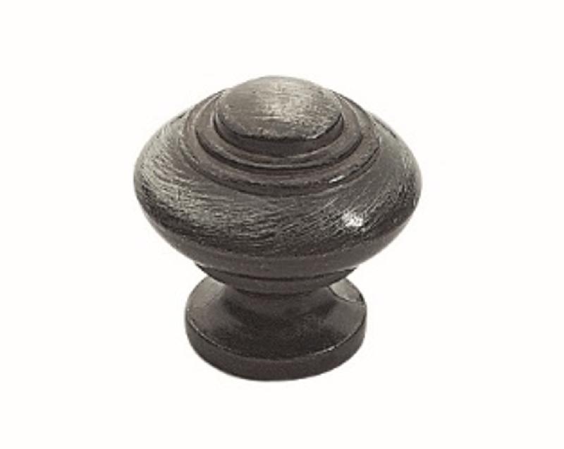 BOUTON RÉGENCE DE DIAMÈTRE 33MM ZAMAK FINITION VIEUX FER - CADAP - 9530/5V
