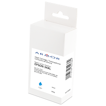 CARTOUCHE D'ENCRE COMPATIBLE ARMOR - HAUTE CAPACITÉ - CYAN - POUR EPSON 34XL