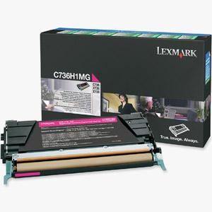 CARTOUCHE LASER LEXMARK C736H1MG MAGENTA