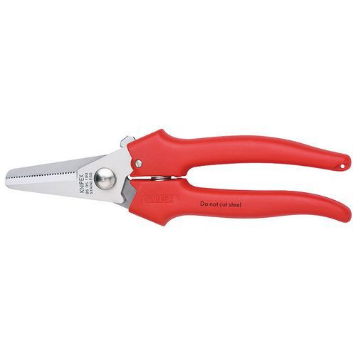 CISEAUX UNIVERSELS COUPE-TOUT 190MM - POIGNÉES PVC - ACIER INOX - KNIPEX