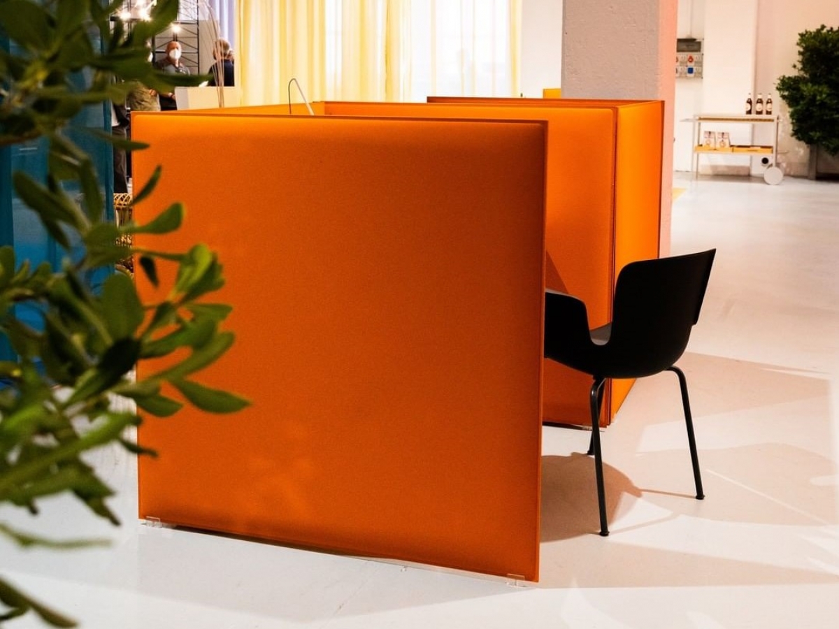 Cloison de bureau en polyester avec isolation phonique pour call center - OVERSIZE_0