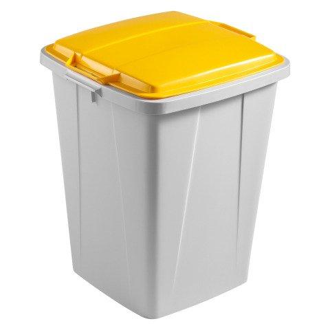 CONTENEUR À DÉCHETS DURABIN 90 LITRES TRI SÉLECTIF DURABLE, COUVERCLE JAUNE