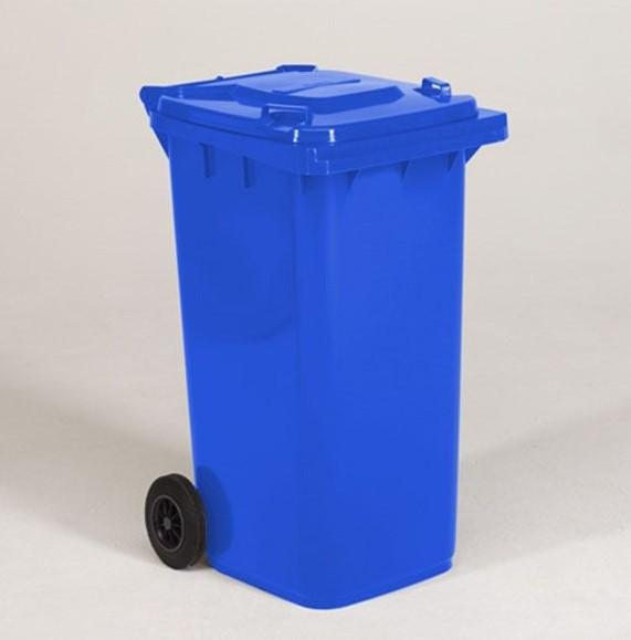 Conteneur poubelle standard 2 roues - 240L Bleu - Charge maximale 96 kg - Rolléco_0