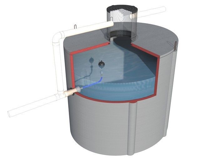 Cuve béton eau de pluie stockage et rétention d'eau_0