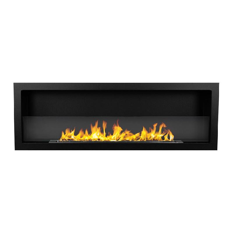 Divina Fire Cheminée au bioéthanol encastrable au mur bio-cheminée 120x40 FURORE 120 - noir 8056157809241_0