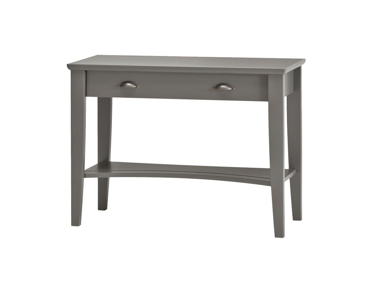 Dolco000k - Bureau droit moderne Dolce Laque Carbone - Meubles Minet - Largeur 840 mm - 1 tiroir coulissant_0
