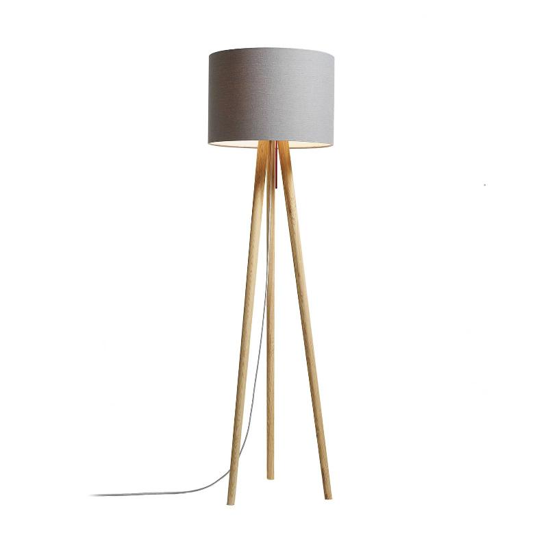 DOMUS LAMPE SUR PIED STEN LINUM TRÉPIED, CHÊNE BLANC/FER