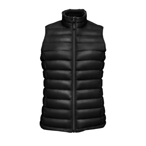 DOUDOUNE FEMME ULTRA LIGHT SANS MANCHE EN NYLON NOIR