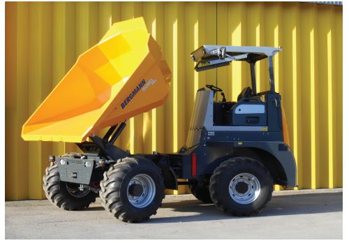 Dumper sur pneu, charge utile 9000kg, utilisé pour le transport et évacuation des matériaux - GIRABENNE 4500 l - disponible en location_0