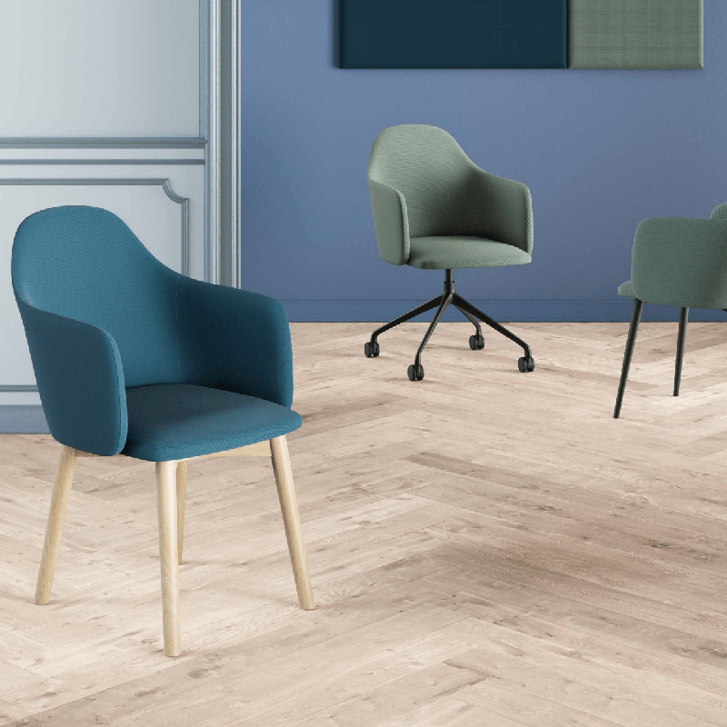 Fauteuil - Bridge - Contract - Columbia avec design contemporain et 3 types de pieds_0