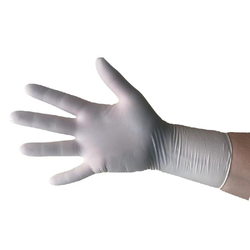 Gants latex poudrés blanc Taille L - par 100_0