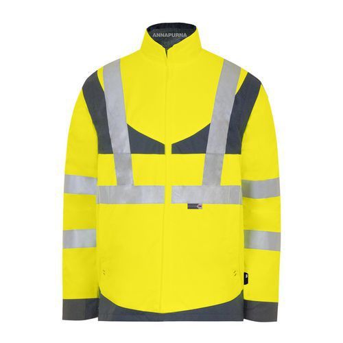 GILET DE FROID ANNAPURNA JAUNE/MARINE S - T2S