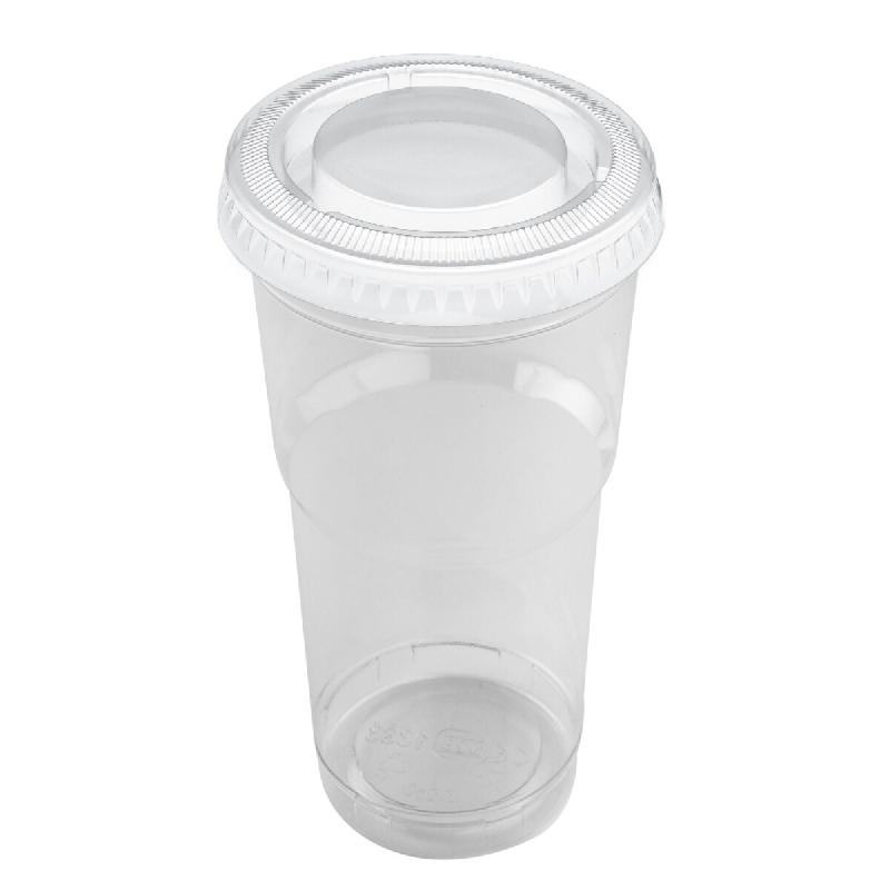 Gobelet Pot à Dessert  20cl NOVACUP VALUE PACK + Couvercle Plat Inclus Snacking Recyclé Transparent  Verrine - Lot de 6250 unités - transparent Mat_0