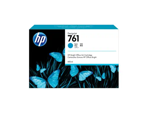 HP 761 cartouche d'encre DesignJet cyan, 400 ml_0