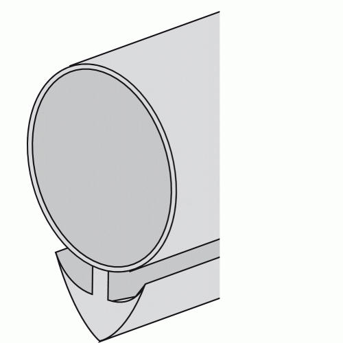JOINT SILICONÉ BLANC POUR RAINUREUSE - DIAMÈTRE 6 MM - LONGUEUR 100 M BRICOZOR