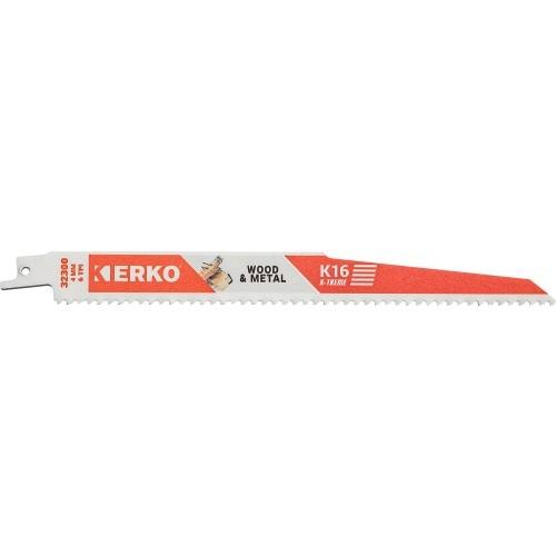 LAME DE SCIE SABRE - COUPE BOIS ET CLOUS - ÉPAISSE - 228 MM - K16 ERKO