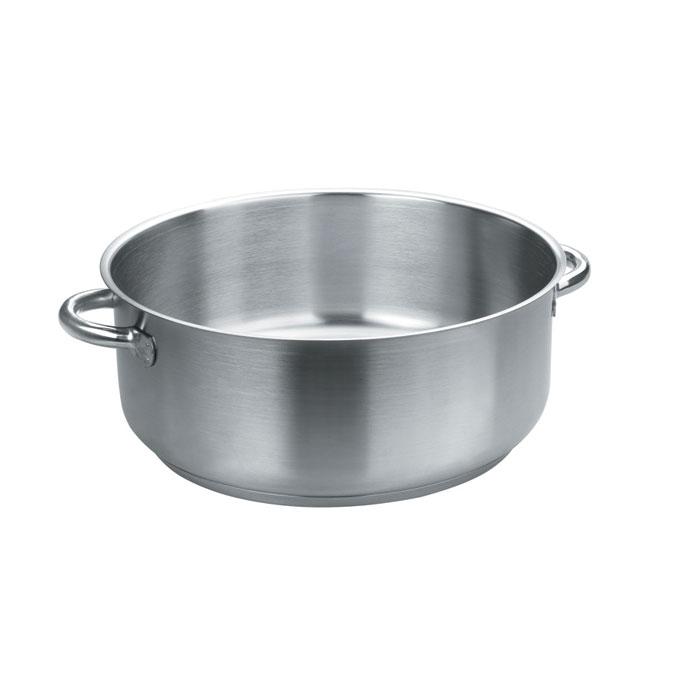 MARMITE BASSE - RONDEAU INDUCTION EN INOX 18/10 - Ø 24 CM - LACOR - ECO CHEF