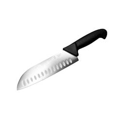 METRO Professional Couteau Santoku à manche souple 180 mm Soft Grip - noir inox 489572_0