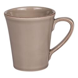 Mug Toscane 40 cl gris clair x2 -  Rond Faïence Table Passion 14x cm - gris faïence 3106232203596_0