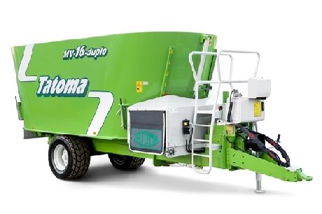 Mv14 Duplo - Mélangeuse agricole Tatoma - capacité 14m³ - 2 hélices verticales et écran de pesée programmable_0