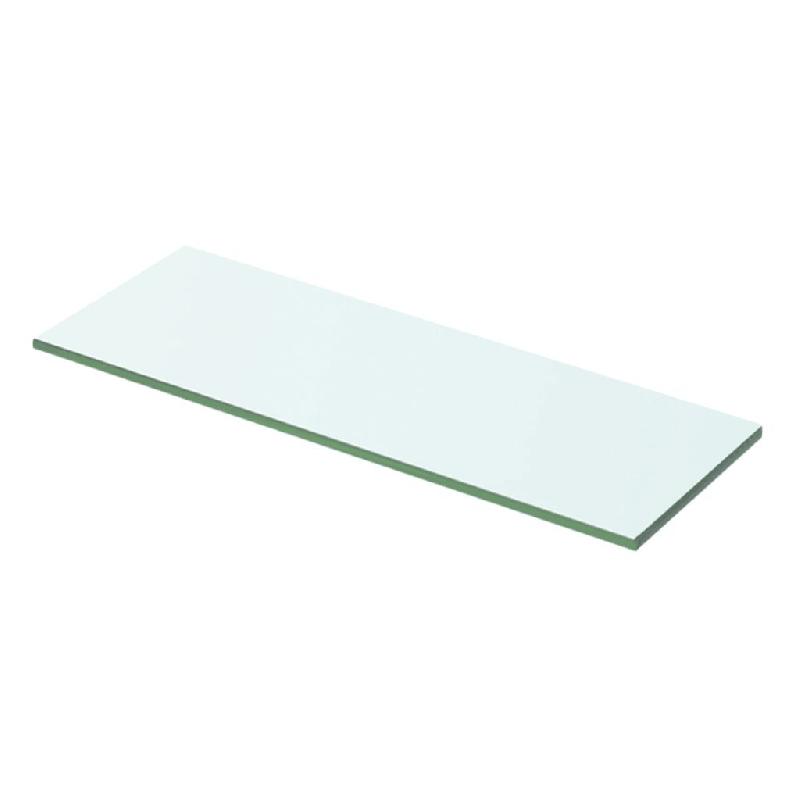 Panneau pour étagère en verre transparent - 50 x 12 cm - verre trempé haute résistance - capacité 15 kg - 2702182/2_0