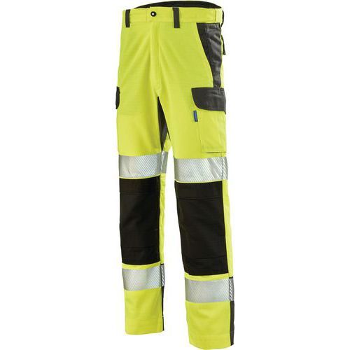 PANTALON FLUO ADVANCED 9B30 - JAUNE FLUO/GRIS CHARCOAL - 40 - CEPOVETT SAFETY